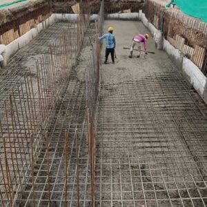 Machine foundation work